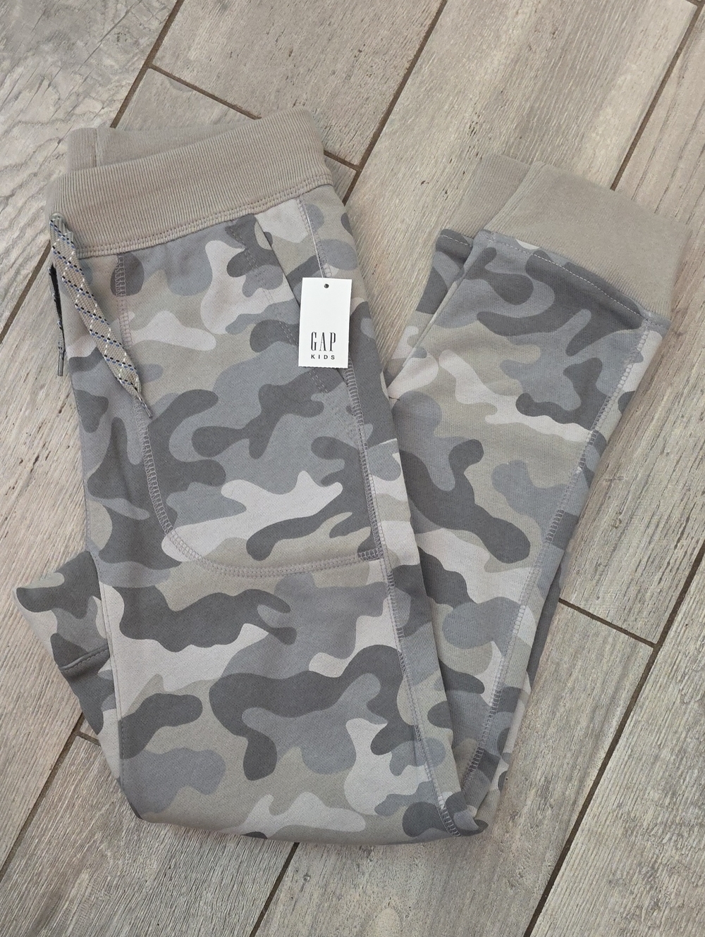 GAP Kids Grey Camo Joggers